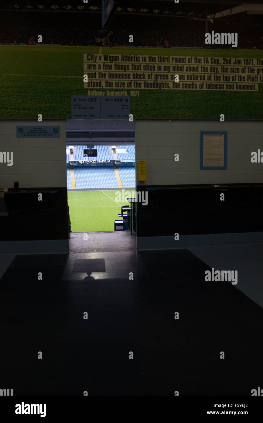 Etihad Stadium, home of Manchester City football club Stock Photo