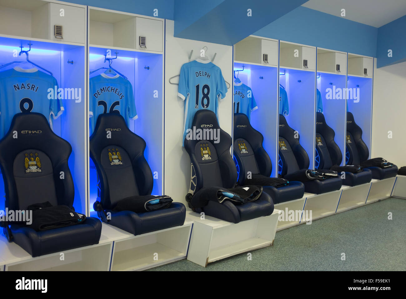 Etihad Stadium Dressing Room Etihad Southstand Concourse M Gate By