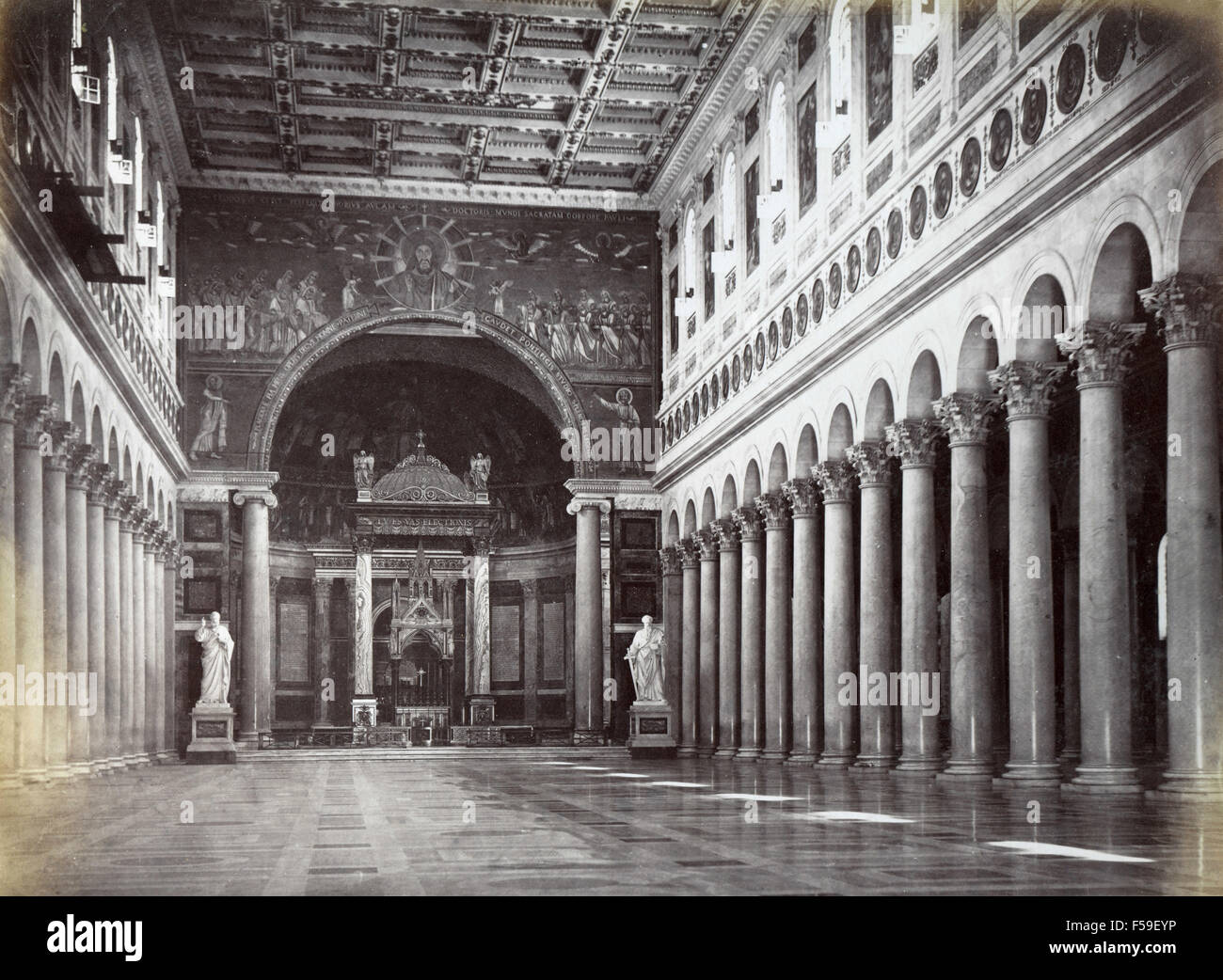Paul Rome Interior of the Church of st. Paul, Rome, Italy Stock Photo - Alamy