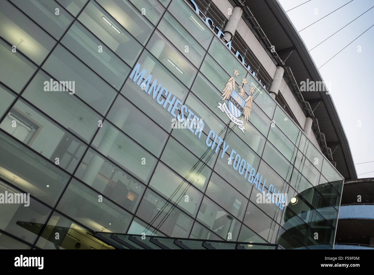 Etihad Stadium, Manchester, Home Of Manchester City FC Stock Photo - Alamy