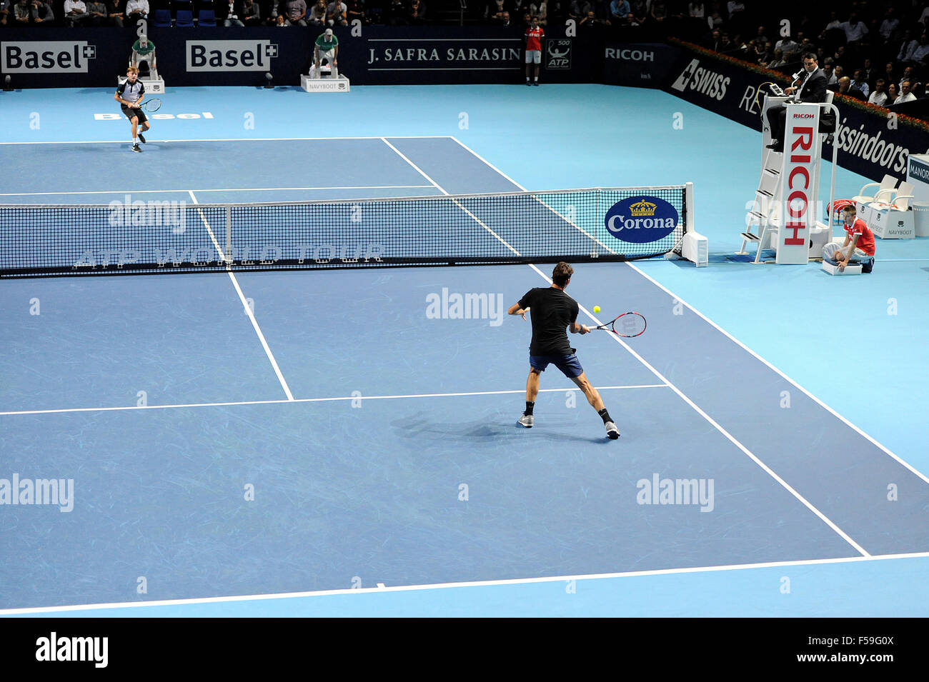 Basel, Switzerland. 30th Oct, 2015. Basel Swiss Indoor Tennis