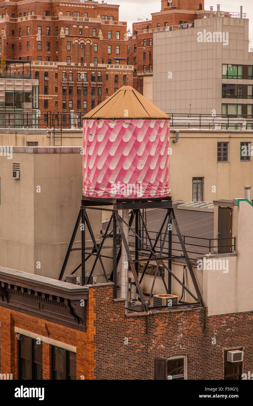 Water storage tank or Tower, Chelsea, Manhattan, New York City, United