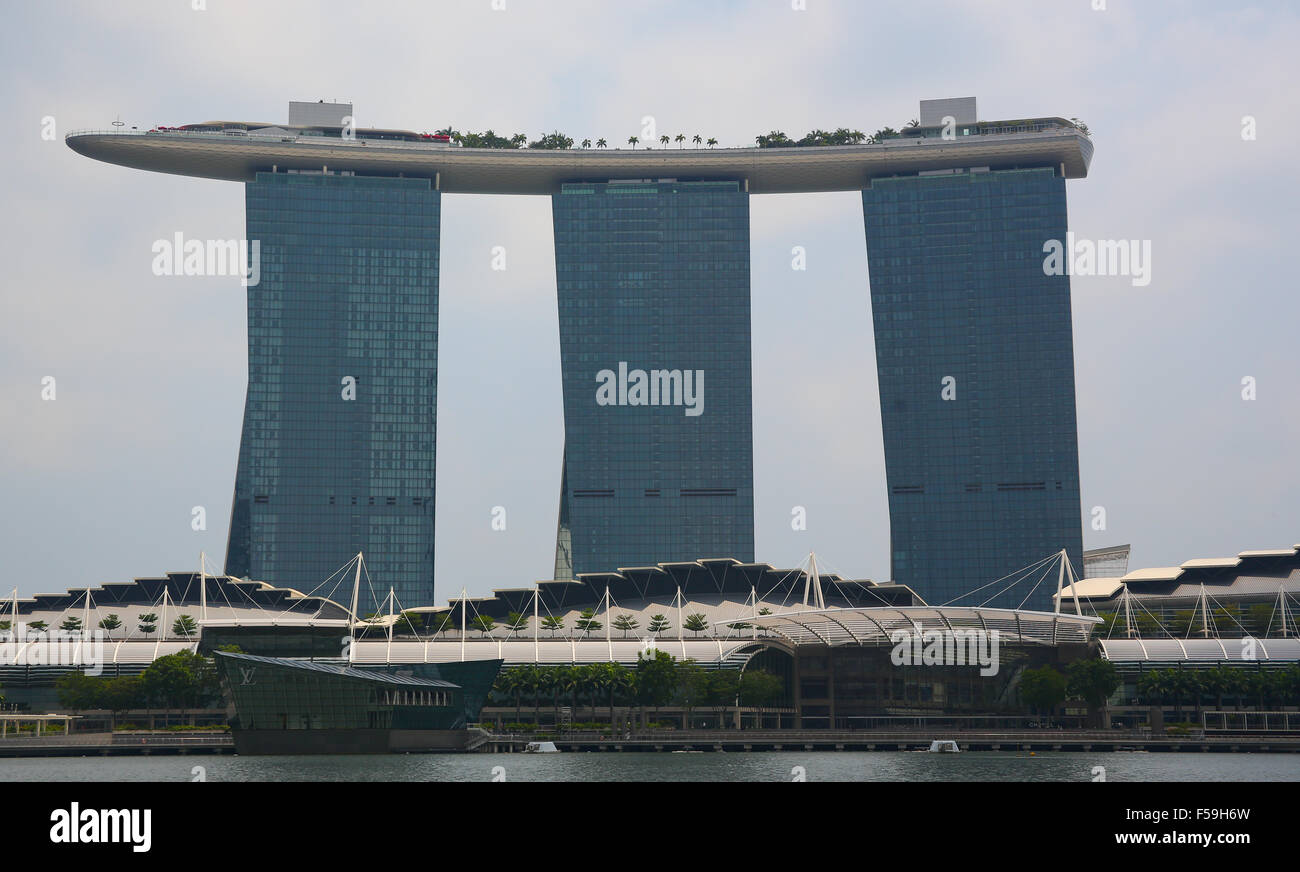 Marina Bay Sands Hotel in Singapore Stock Photo Alamy