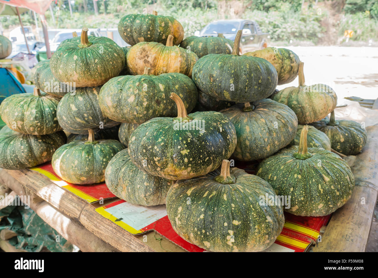 Pumpkins on sale in the shops of gardeners Stock Photo - Alamy