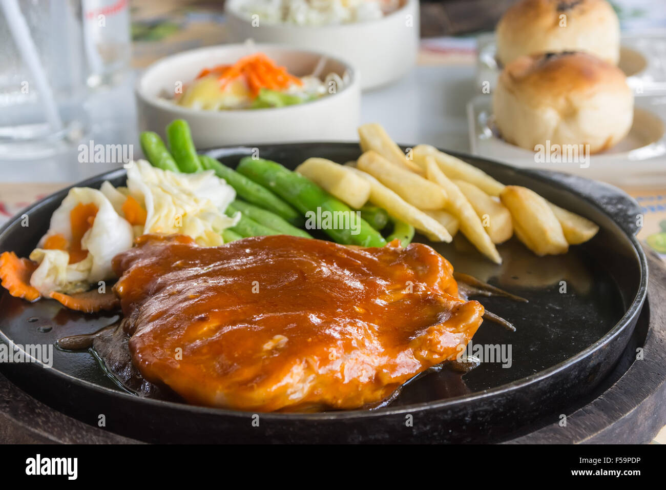 steak and chips Stock Photo - Alamy