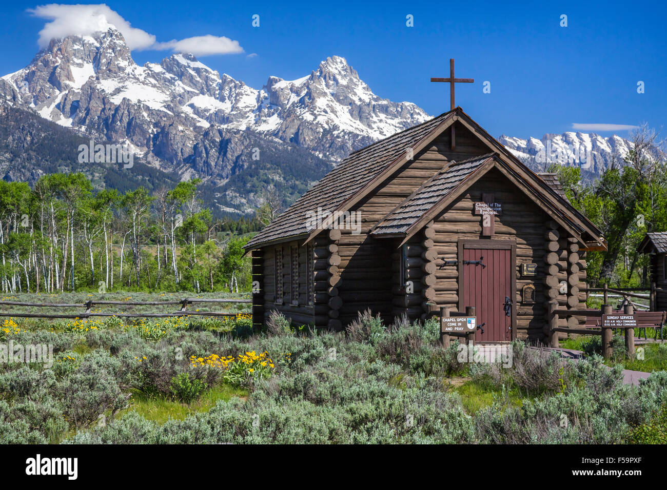 The Chapel of the Transfiguration Episcopal in the Grand Tetons