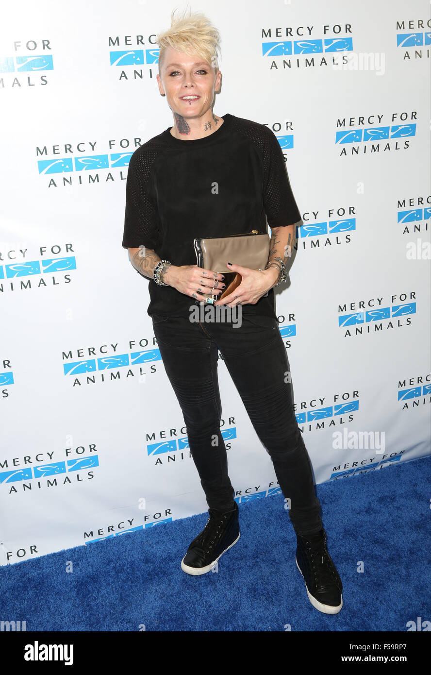 Celebrities attend Mercy For Animals Hidden Heroes Gala at Unici Casa in Culver City.  Featuring: Otep Shamaya Where: Los Angeles, California, United States When: 30 Aug 2015 C Stock Photo