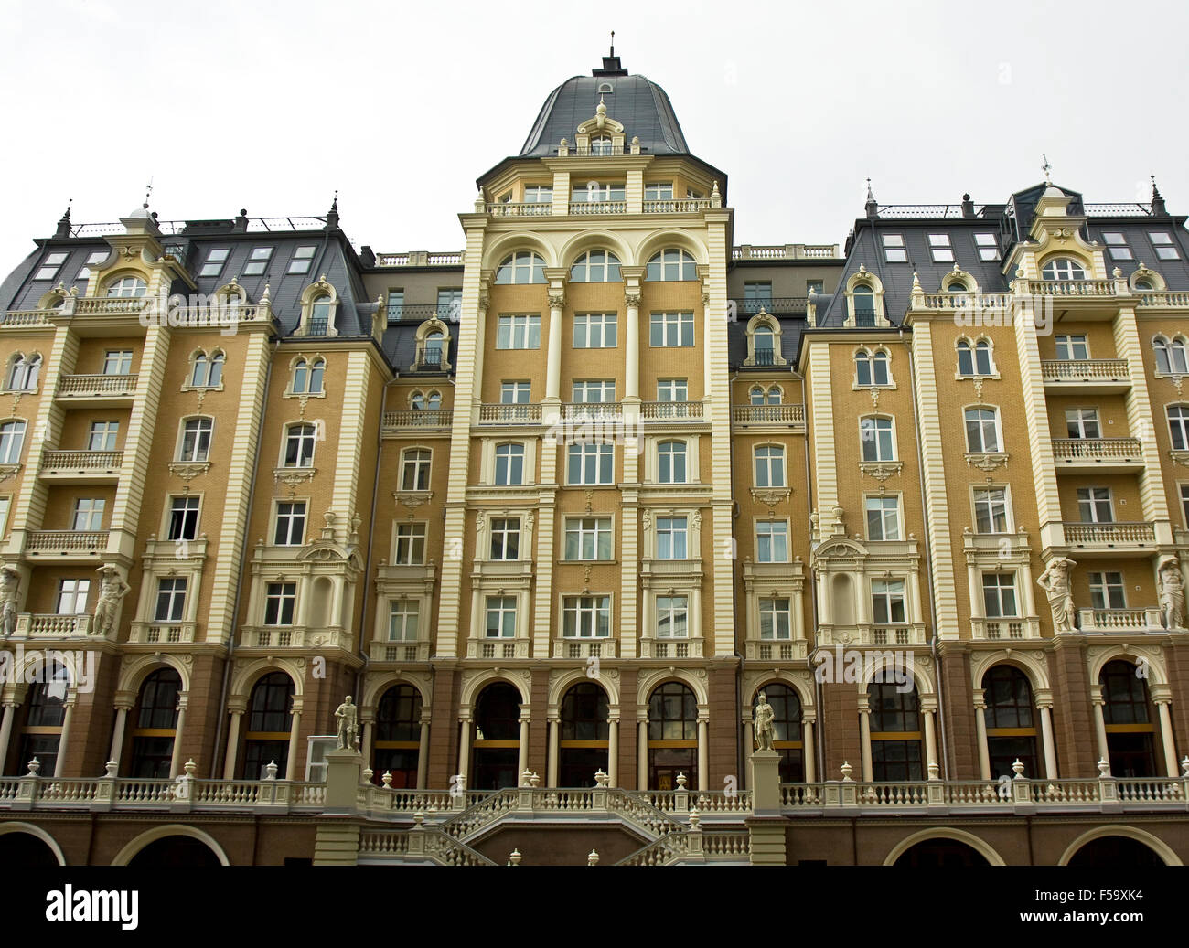 KAZAN, RUSSIA JUNE 01, 2013 architecture real estate complex "Renaissance" on SultanGaliev