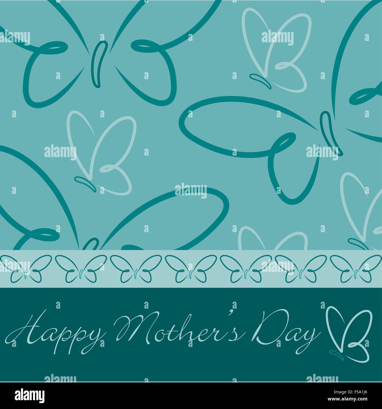 Happy Mothers Day Butterfly Card In Vector Format Stock Vector Image And Art Alamy