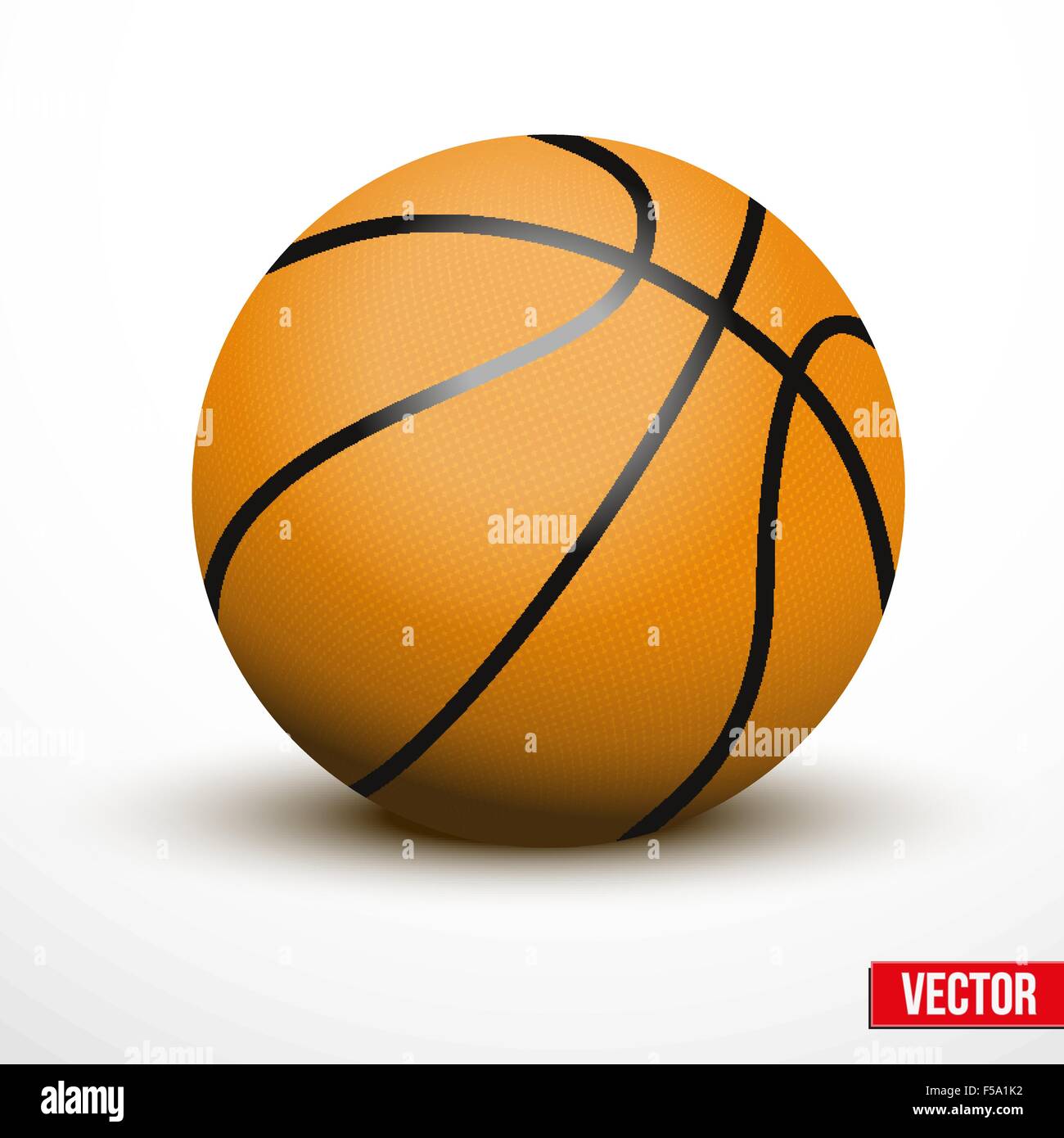 Basketball ball isolated on a white background Stock Vector Image & Art ...