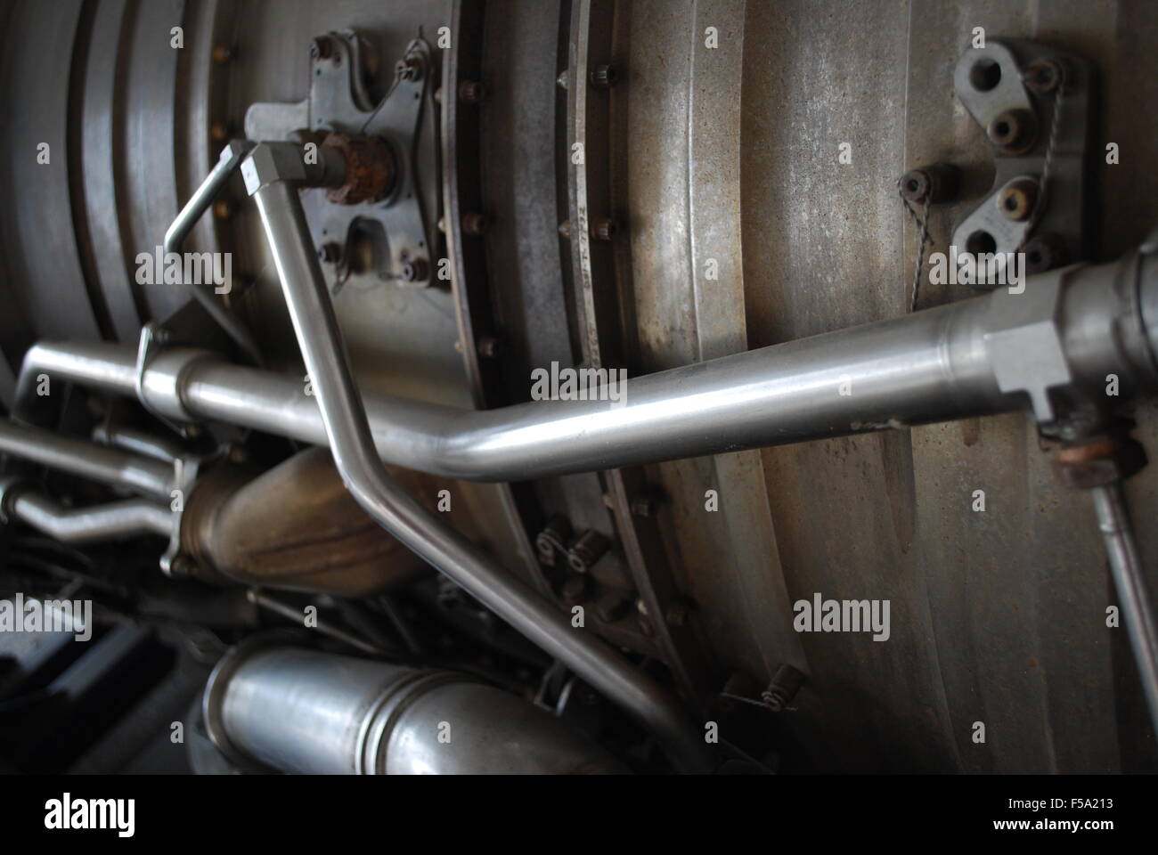 Airplane engine close-up Stock Photo - Alamy