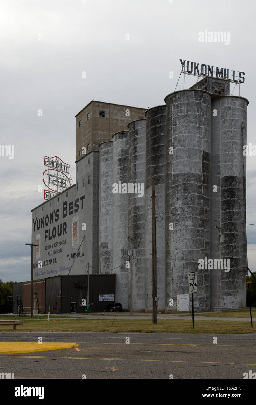 Yukon Flour Mills Oklahoma USA Stock Photo Alamy