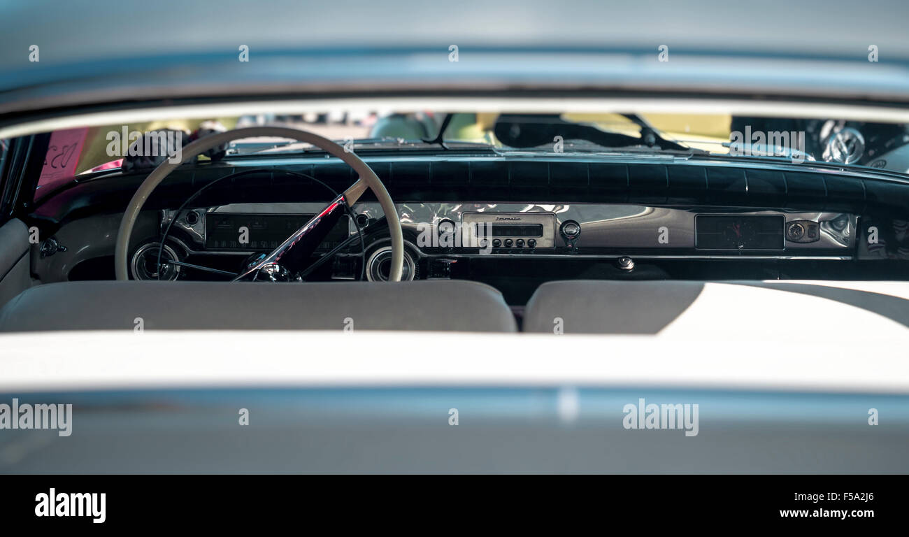 Interior of an American Cadillac Car Stock Photo - Alamy