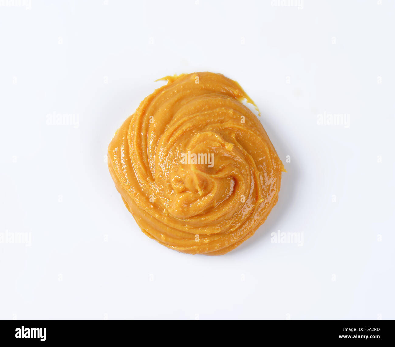 Swirl of peanut butter Stock Photo