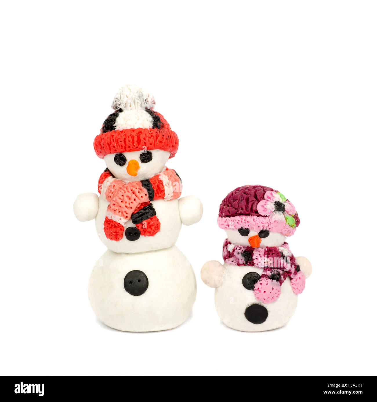 Hand Made Plasticine Or Modeling Clay Figure Of Snowman On White Background Christmas Decoration Hand Made Plasticine Or Modeling Clay Figure Of Snowman On White Background Christmas Decoration