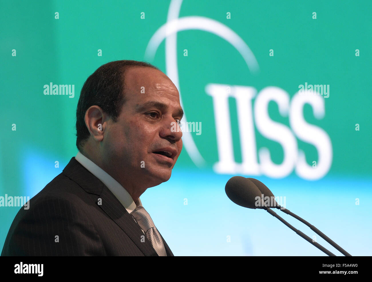 Manama Bahrain 30th Oct 2015 Egyptian President Abdel Fattah El 