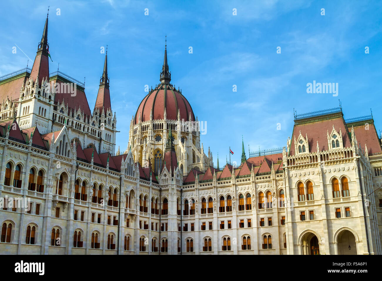 Parliament of Budapest in Hungary Stock Photo