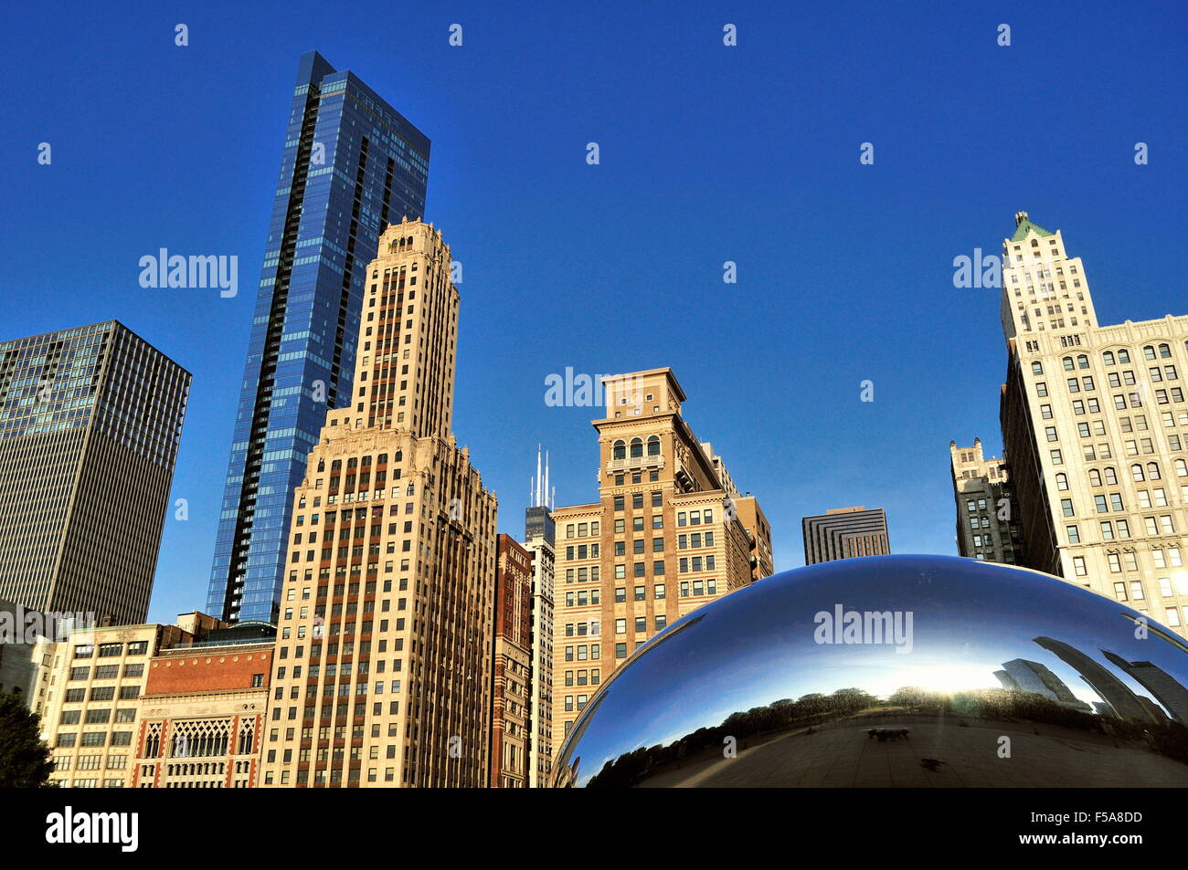 Cloud Gate (also known as The Bean and The Kidney Bean) sculpture below
