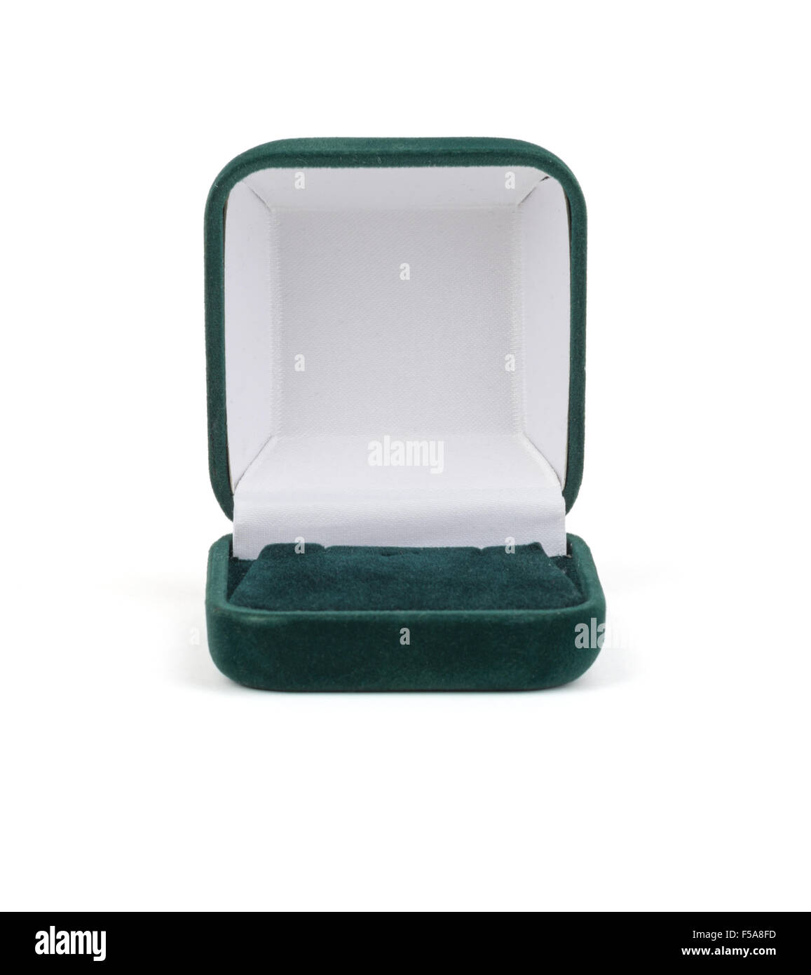 Open empty green ring box Stock Photo Alamy