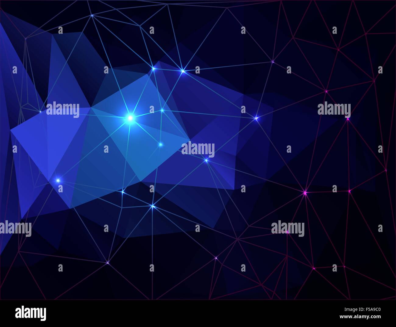 Blue low poly background Stock Vector Image & Art - Alamy
