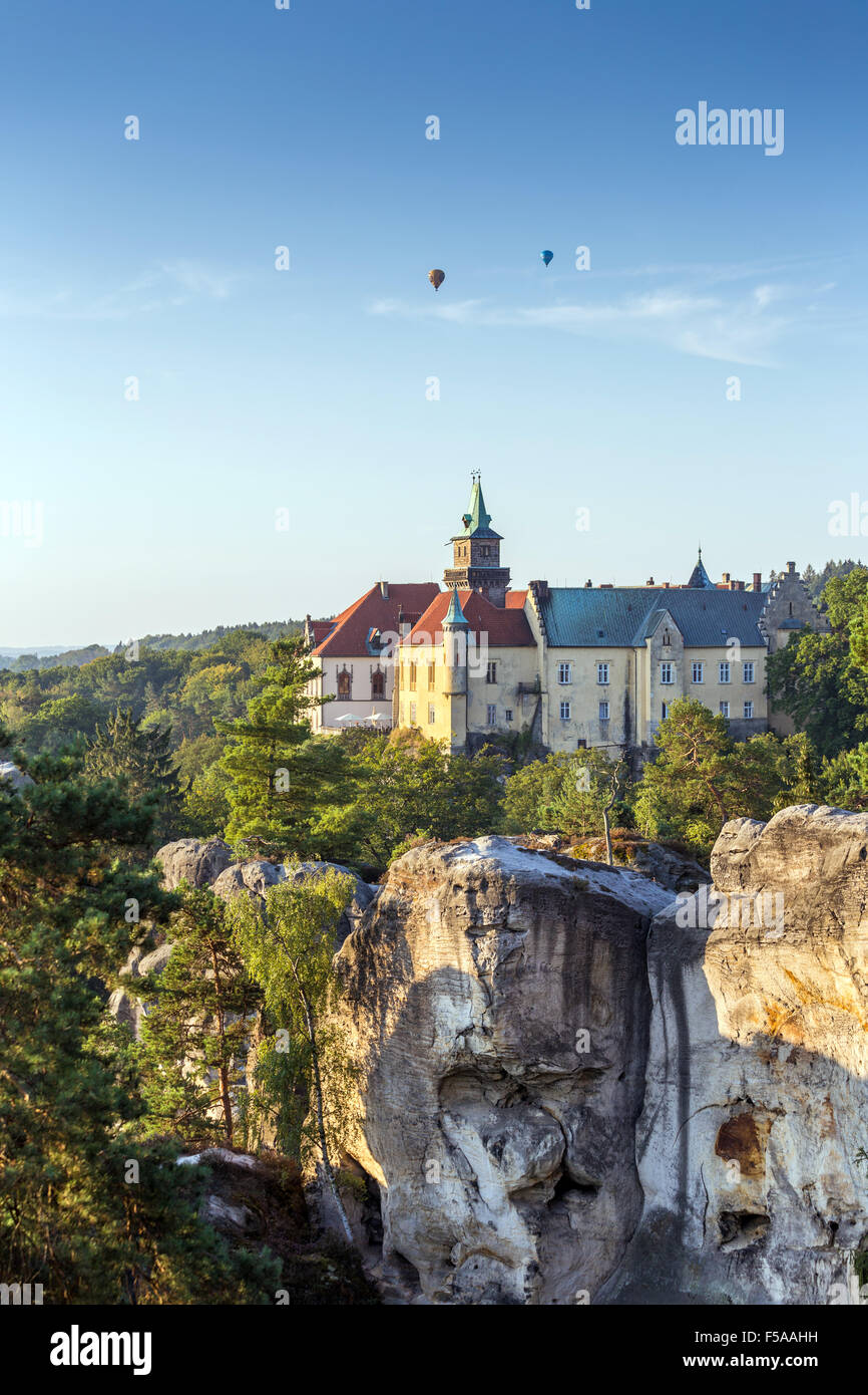 Castle Hruba Skala, Bohemian Paradise, Cesky Raj, Czech Republic, Europe Stock Photo
