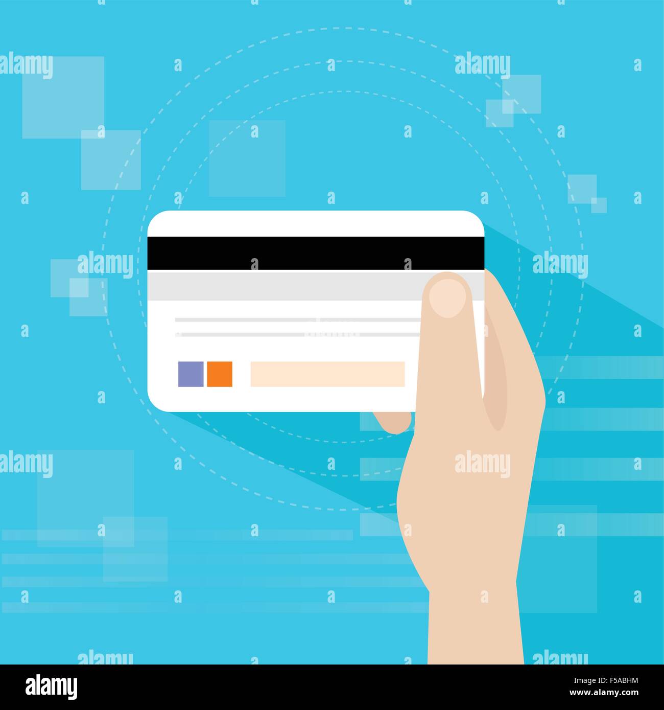 Credit Bank Card Hold Hand Flat Vector Stock Vector Image & Art - Alamy
