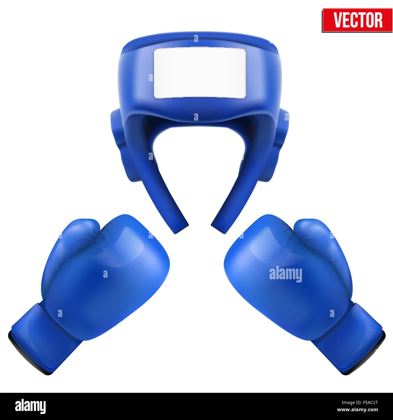 Boxing helmet and gloves. Vector Illustration Stock Vector Image & Art
