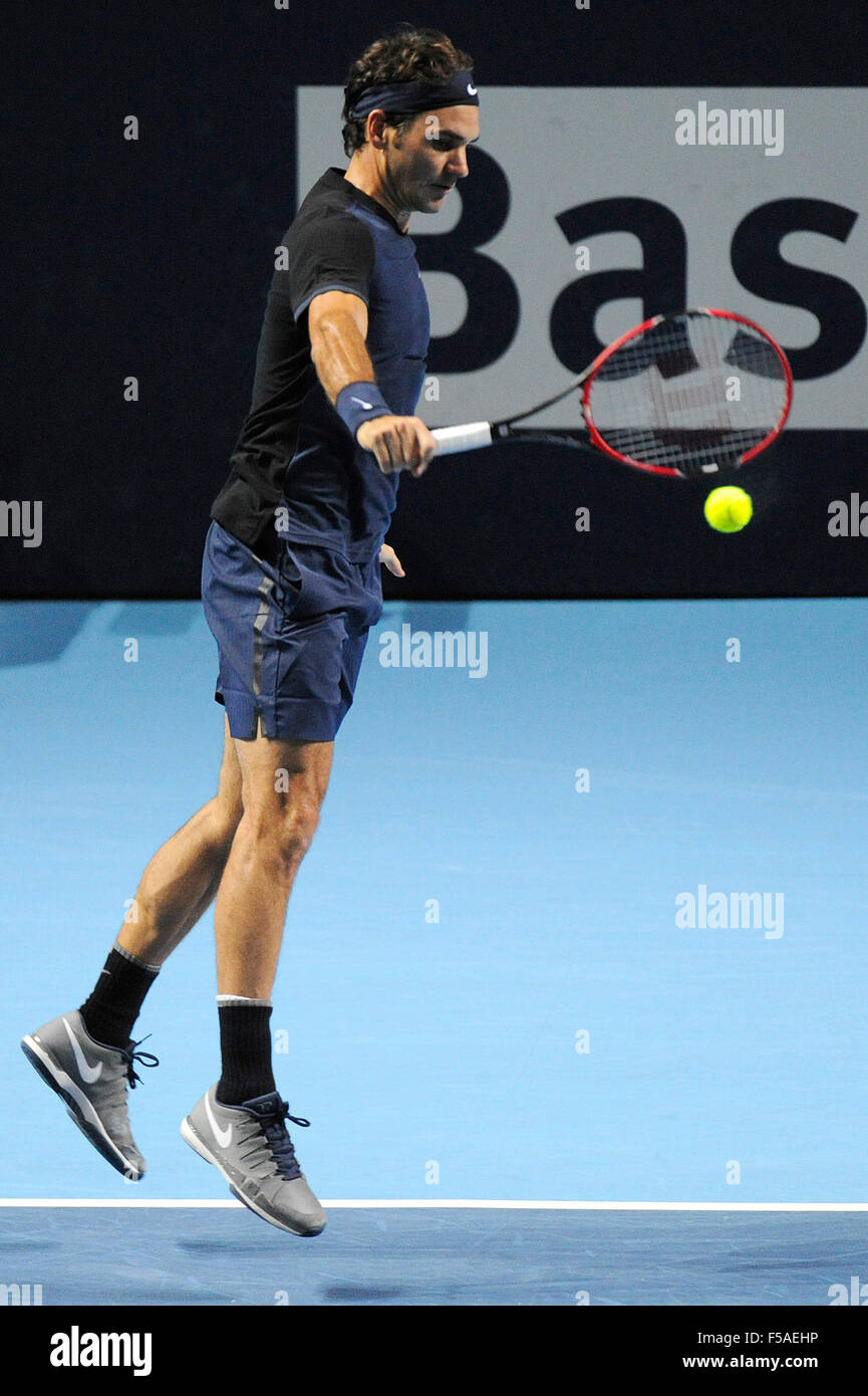Basel, Switzerland. 31st Oct, 2015. Basel Swiss Indoor Tennis