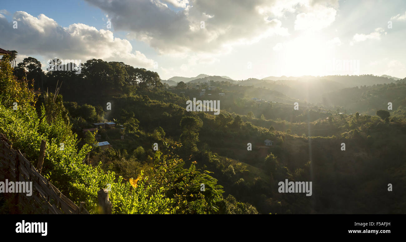 Kalaw View Sunset at the mountain of kalaw, Myanmar Stock Photo - Alamy