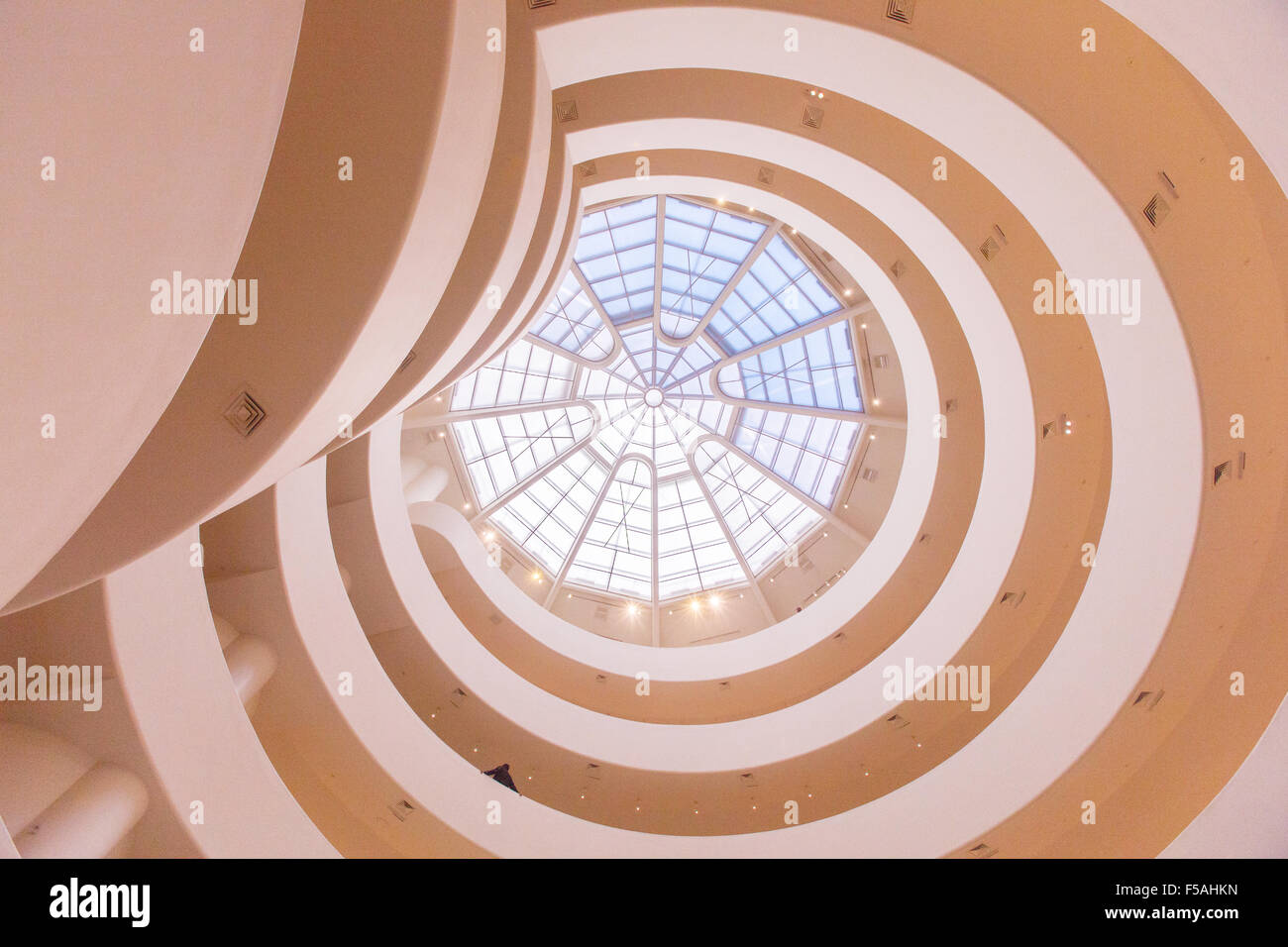 The Guggenheim Museum in New York City, United states of America. Designed by Frank lloyd Wright. Stock Photo