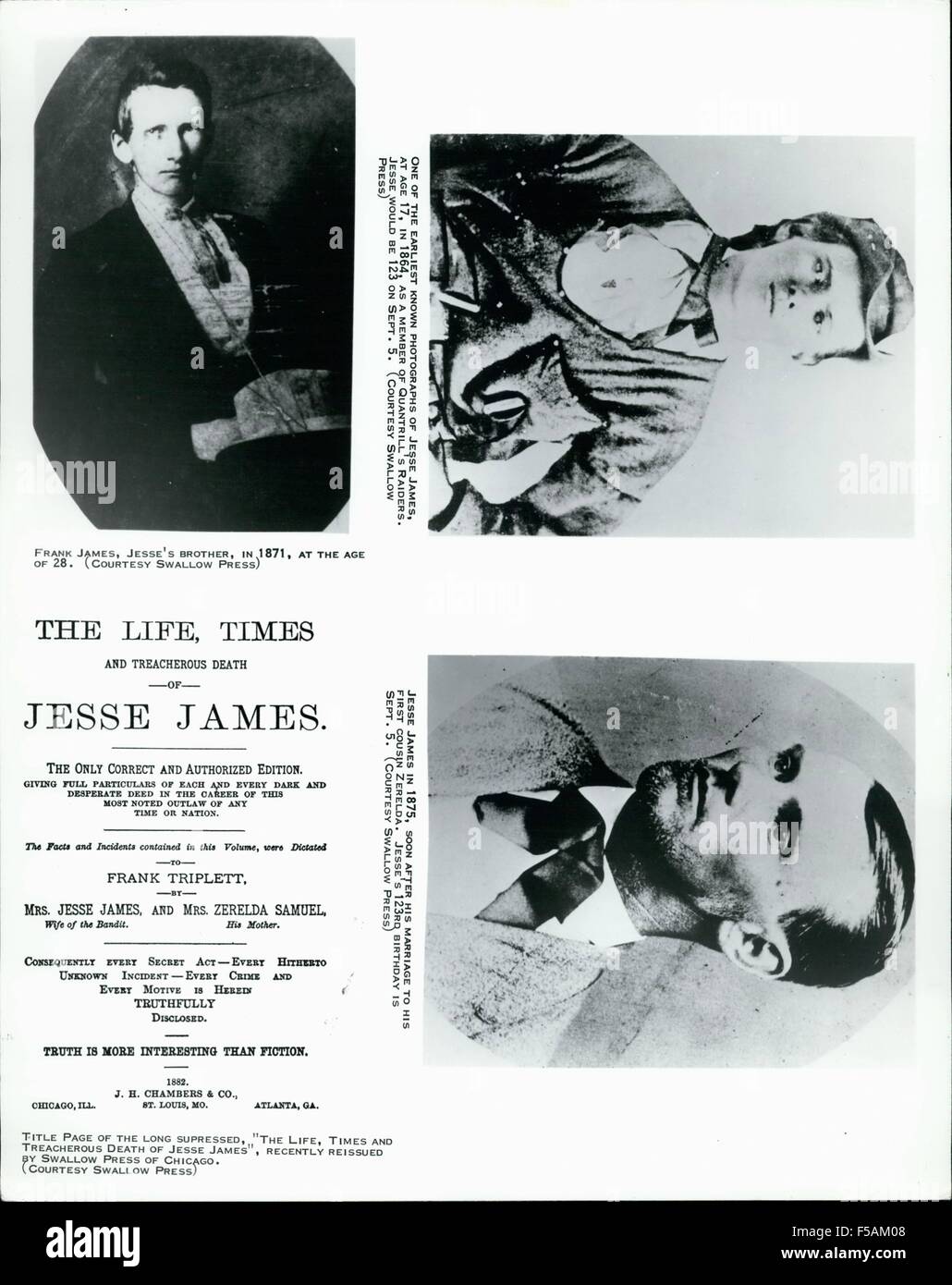 Frank and jesse james hi-res stock photography and images - Alamy