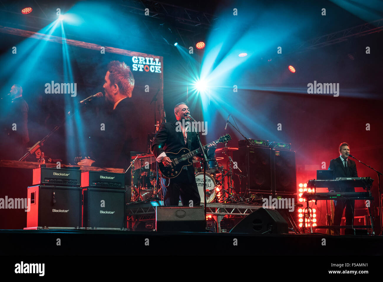 The Fun Lovin' Criminals on stage in London Stock Photo