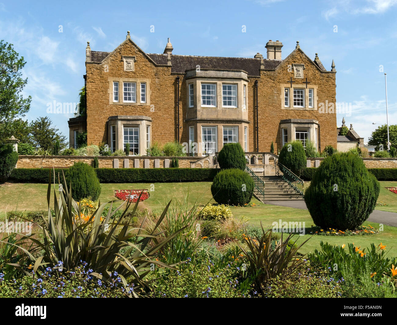 Egerton Lodge and memorial gardens, Melton Mowbray, Leicestershire
