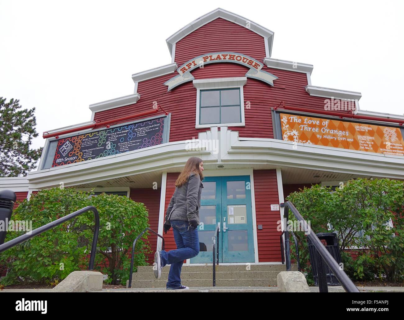 The RPI Playhouse, a theater on the campus of Renssalaer Polytechnic