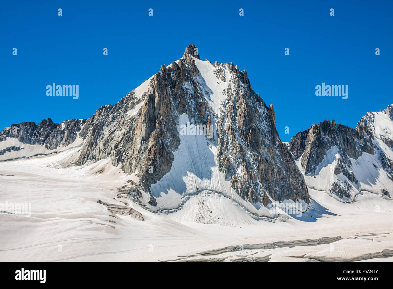Mont Blanc massif in the French Alps,Chamonix Mont Blanc Stock Photo ...