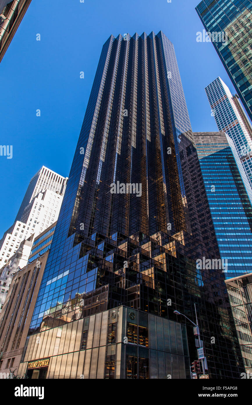 Trump Tower, 5th Avenue, New York City, United States of America. Stock Photo