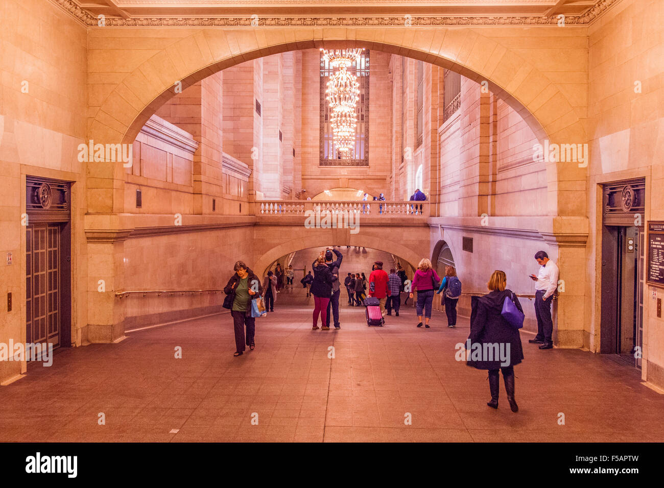 Whispering gallery in Grand Central terminal Station. Manhattan, New York City, United States of America. Stock Photo