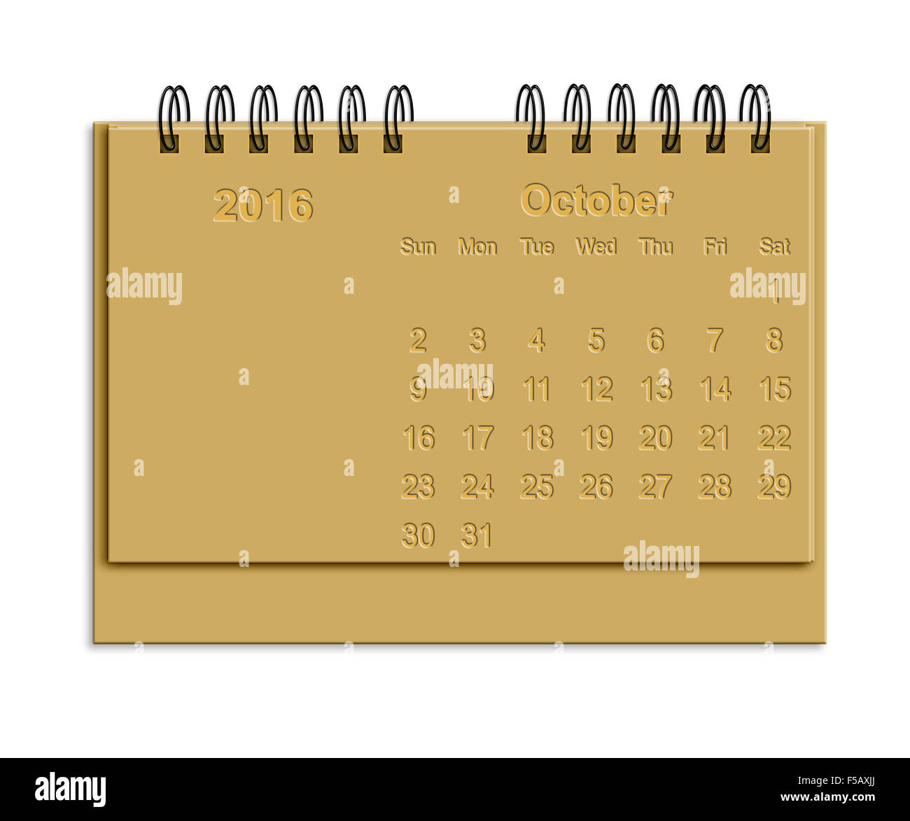Calendar october 2016 hires stock photography and images Alamy