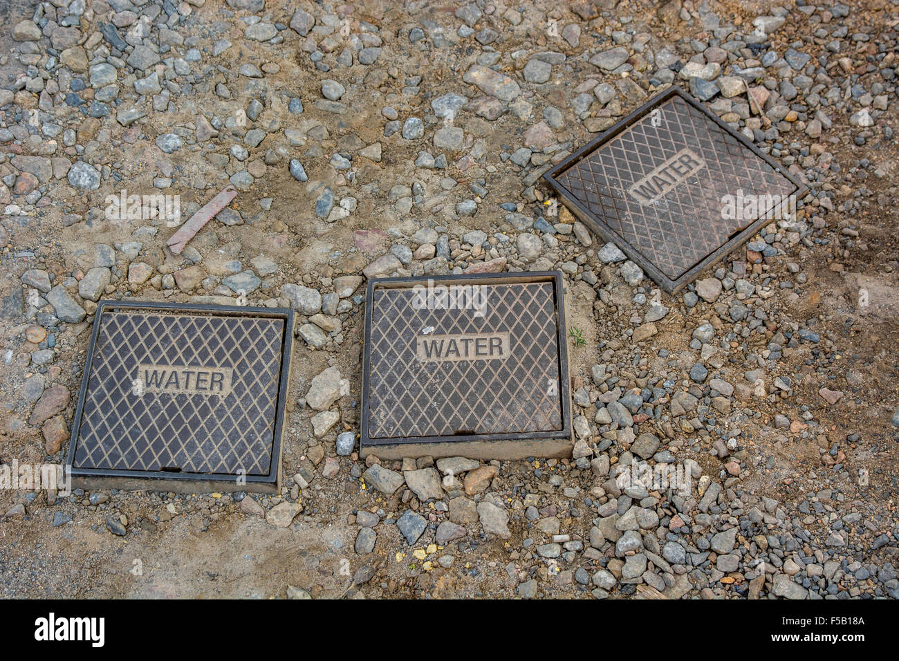 Three outdoor water valve / stop valve units. For water as commodity ...