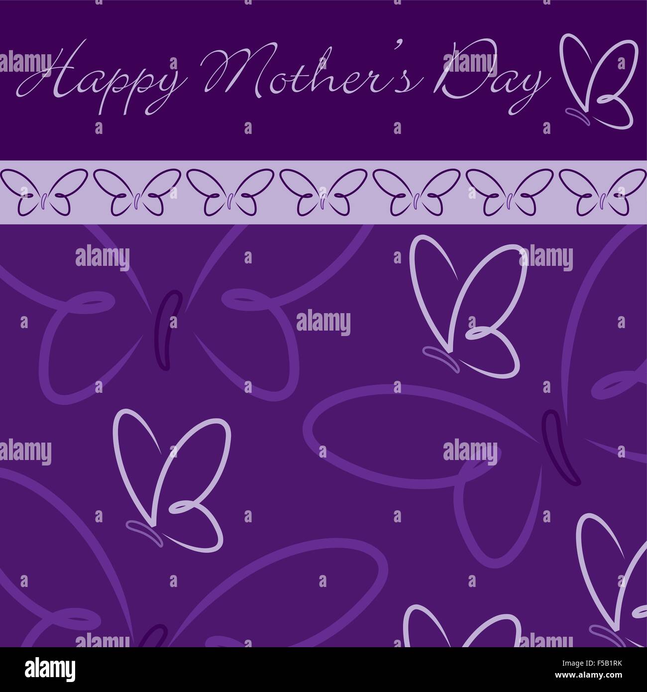 Happy Mother's Day butterfly card in vector format Stock Vector Image ...
