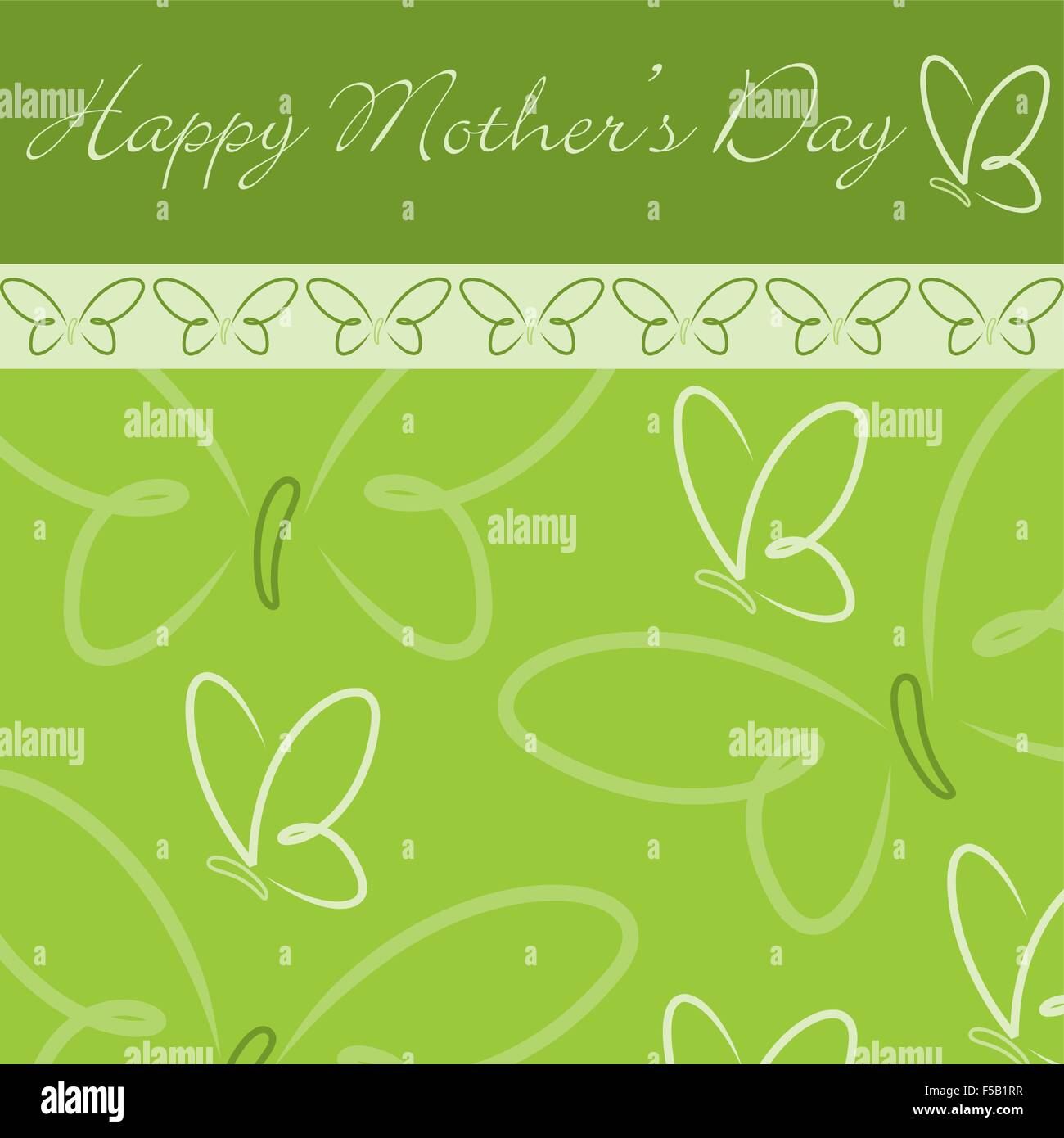 Happy Mother's Day butterfly card in vector format Stock Vector Image ...