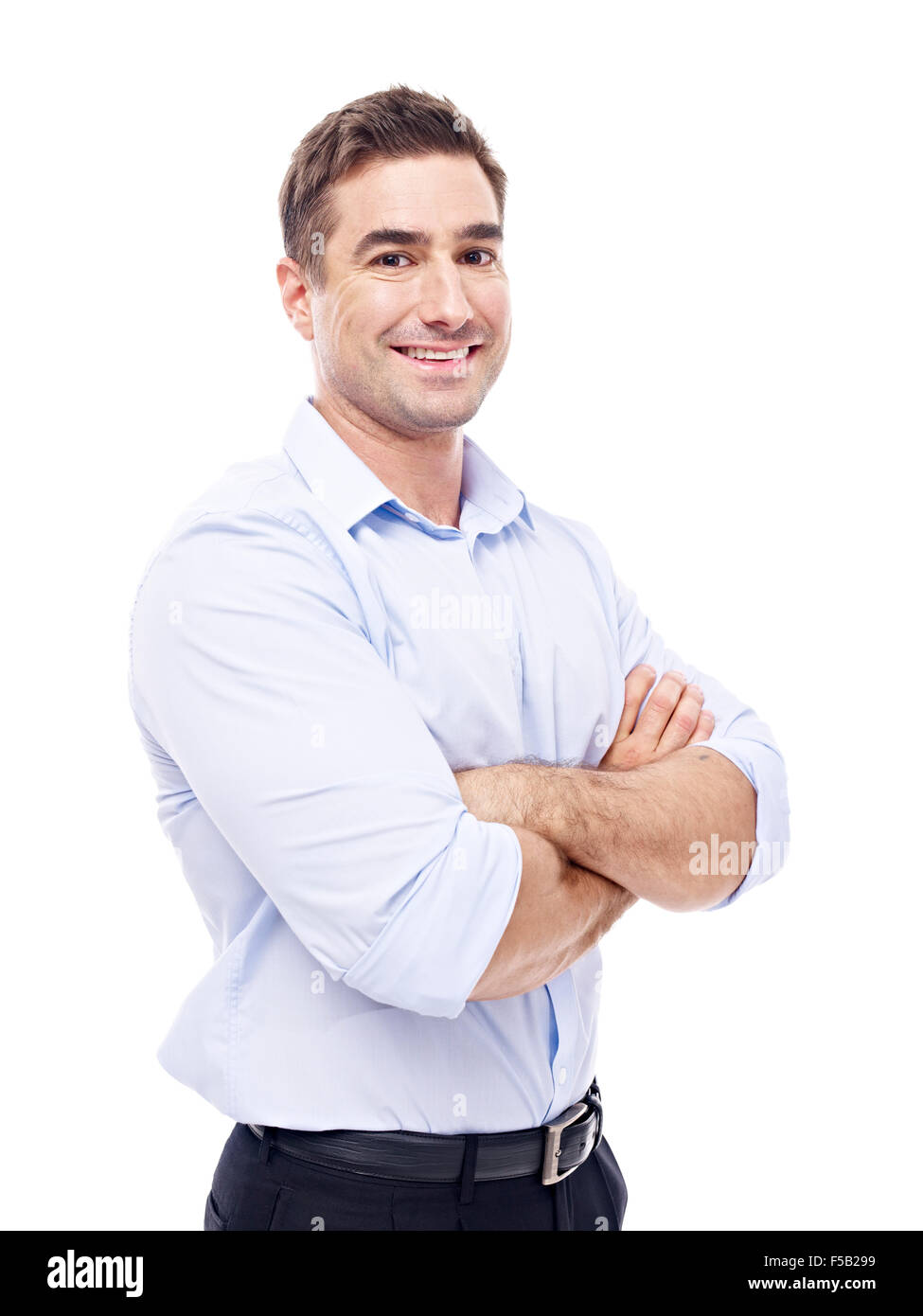 studio portrait of a caucasian corporate executive Stock Photo