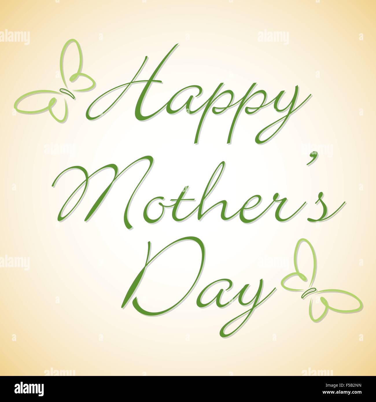 Happy Mother's Day butterfly card in vector format Stock Vector Image ...