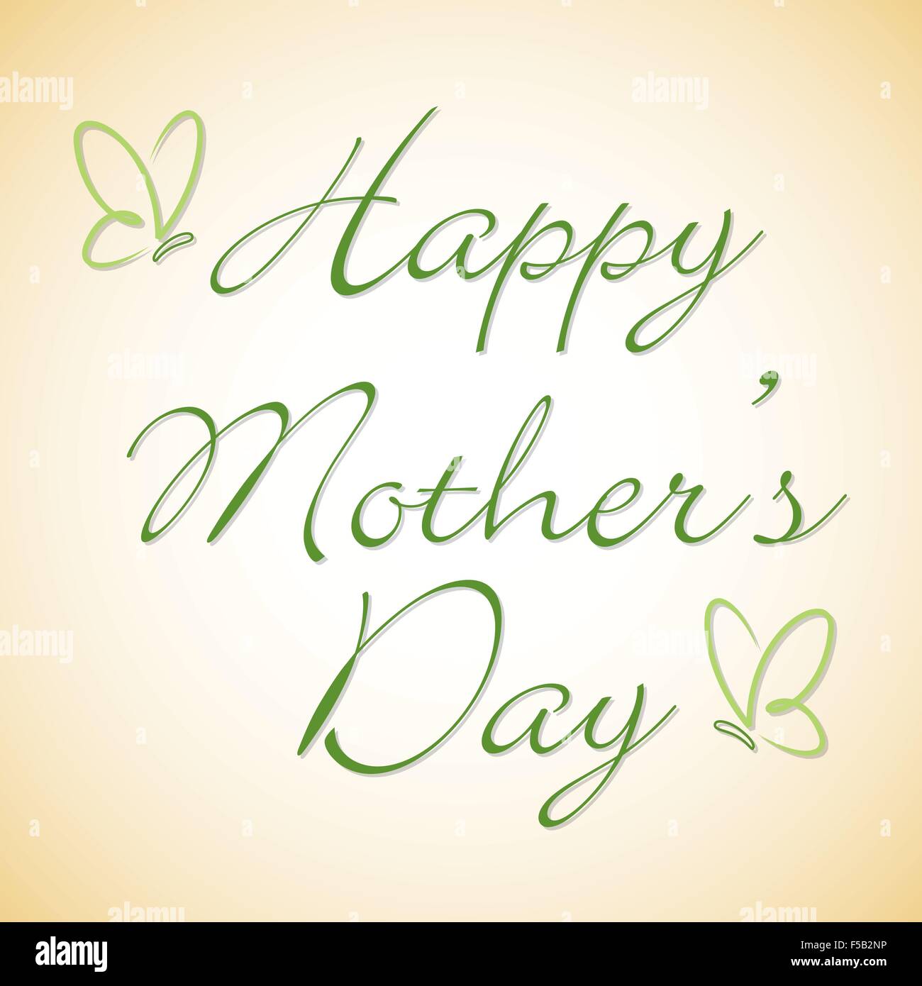 Happy Mother's Day butterfly card in vector format Stock Vector Image ...