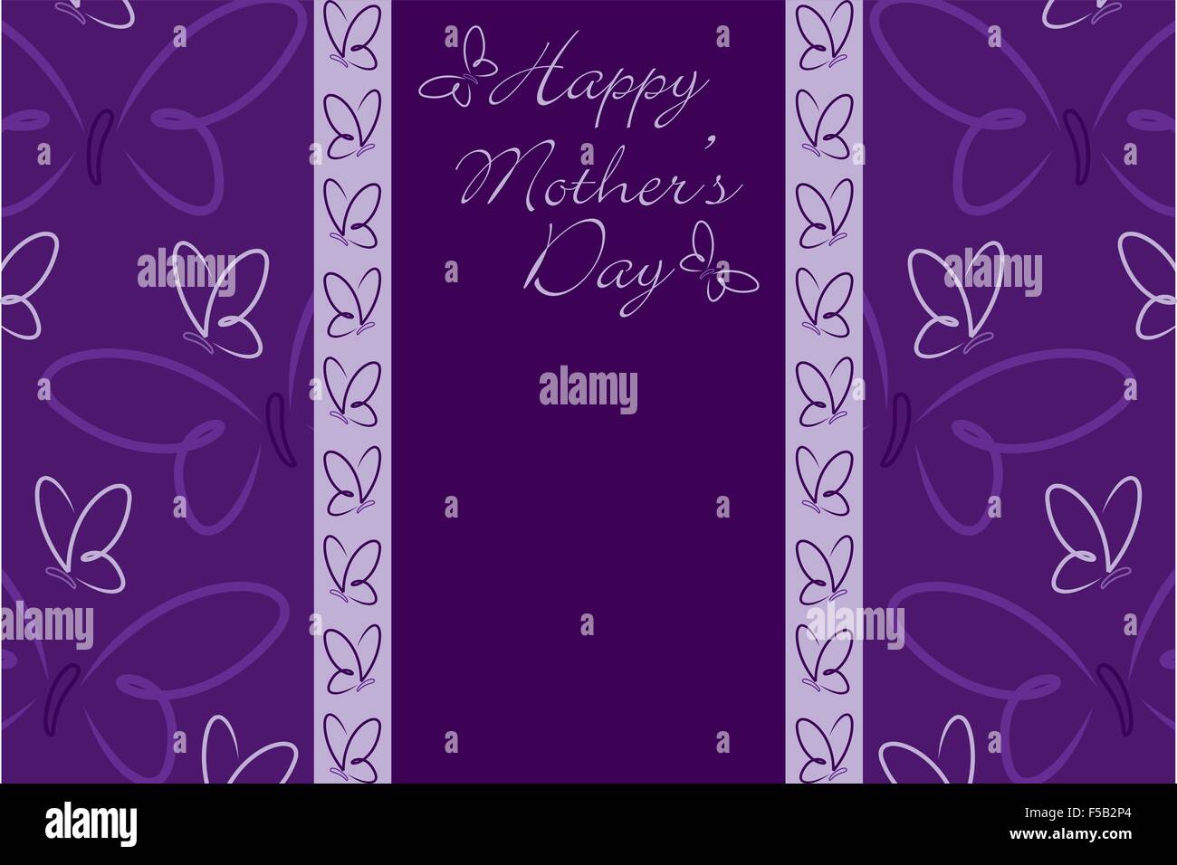 Happy Mother's Day butterfly card in vector format Stock Vector Image ...