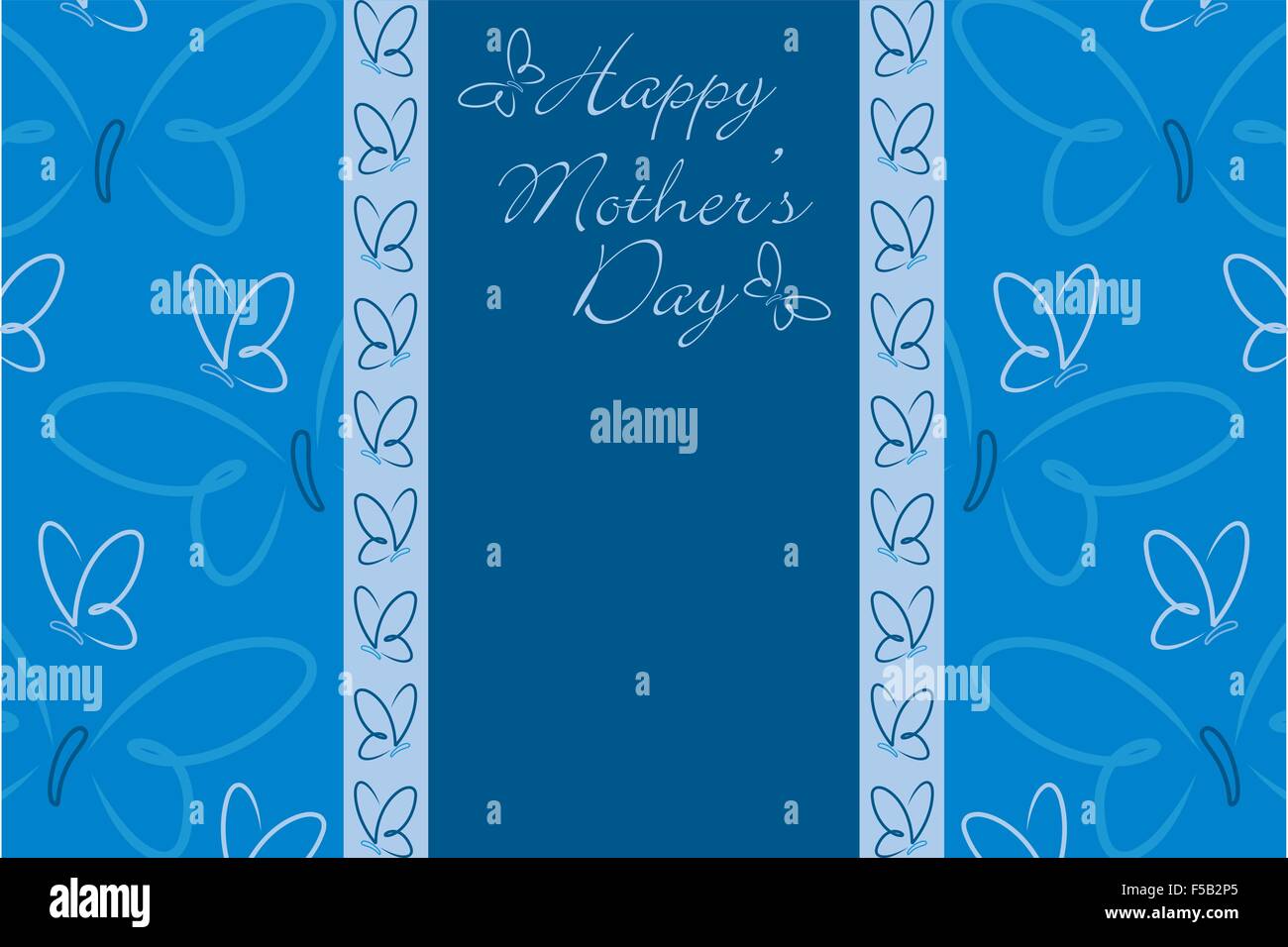 Happy Mother's Day butterfly card in vector format Stock Vector Image ...