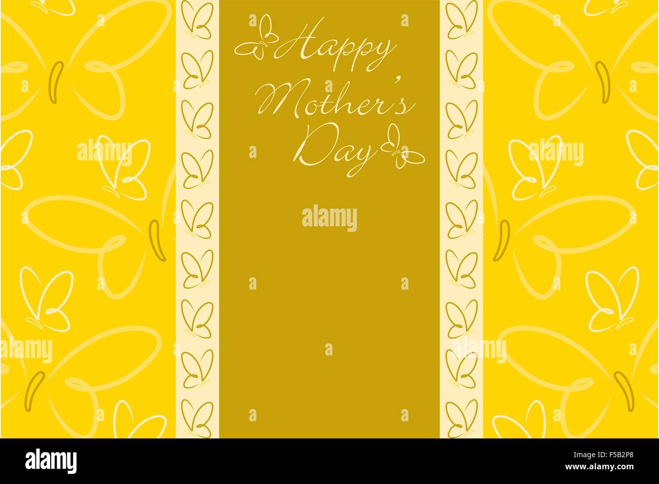 Happy Mothers Day Butterfly Card In Vector Format Stock Vector Image And Art Alamy