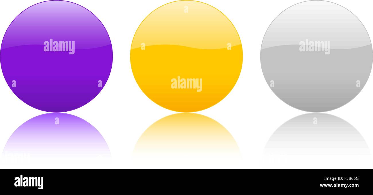 Circle icons isolated on a white background. Vector illustration Stock ...