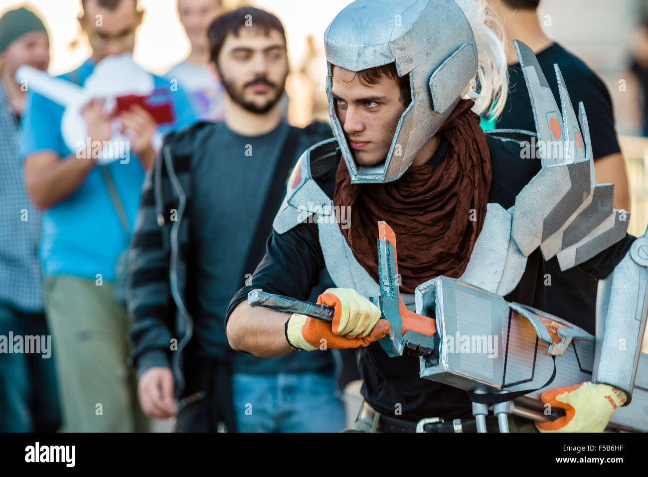 Barcelona, Spain. 31st Oct, 2015. October 31st, 2015. Barcelona, Spain: A cosplayer in his costume attends the 21st Manga Fair in Barcelona Credit:  matthi/Alamy Live News Stock Photo