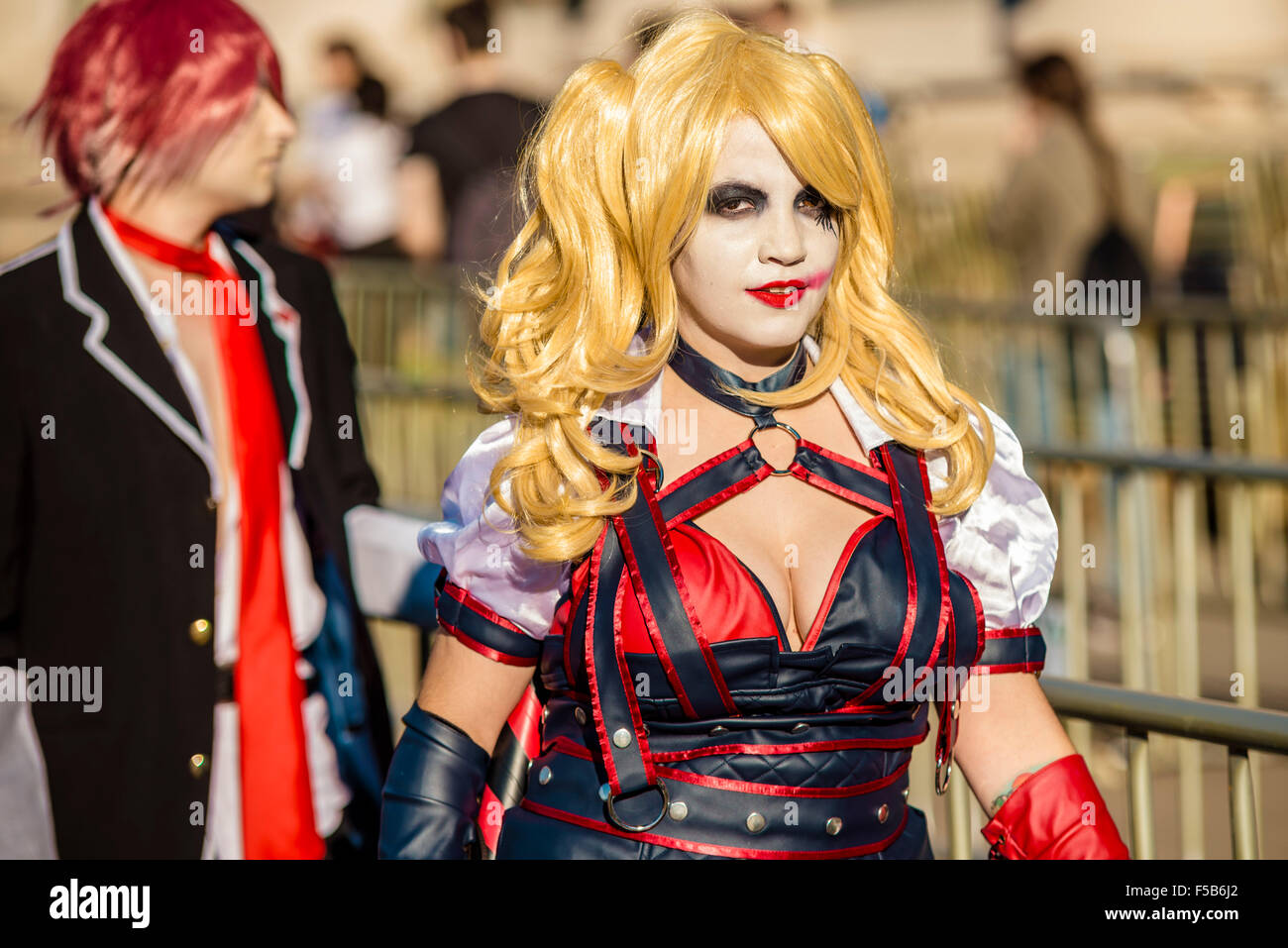 Barcelona, Spain. 31st Oct, 2015. October 31st, 2015. Barcelona, Spain: A cosplayer in her costume attends the 21st Manga Fair in Barcelona Credit:  matthi/Alamy Live News Stock Photo